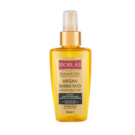  bioblas botanic oils huile de soin capillaire argan 100ml