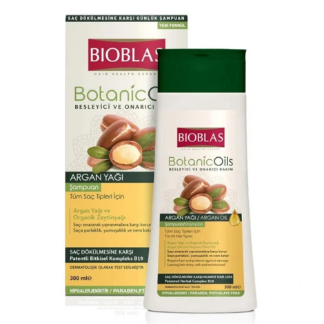  bioblas botanicoils shampooing a l'huile d'argan 360ml