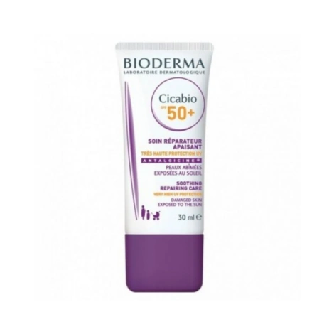  bioderma cicabio spf50+ soin réparateur apaisant 30ml