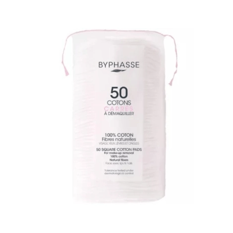  BYPHASSE 50 DISQUES COTON OVALES DEMAQUILLANTS  