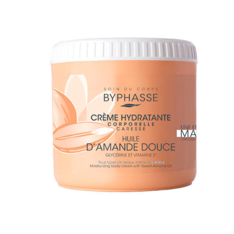  byphasse crème hydra corps à l'amande douce 500ml