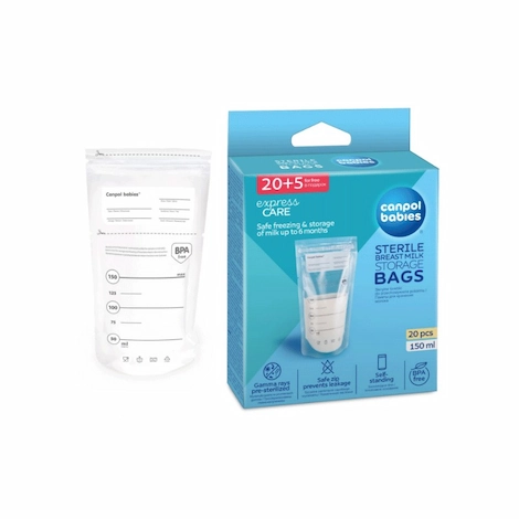  CANPOL BABIES SACS DE CONSERVATION DU LAIT MATERNEL 25PCS,150ML 