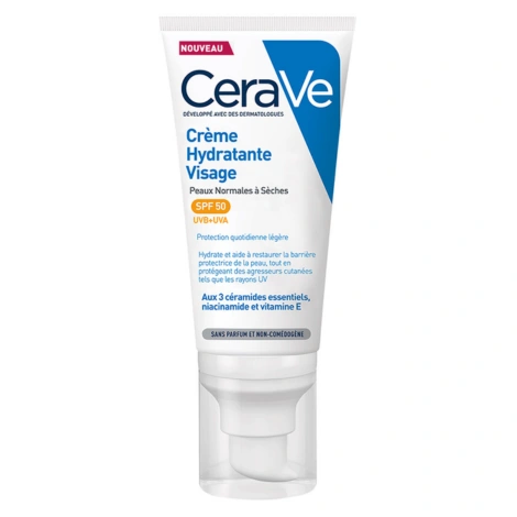  cerave crème hydratante spf50 pns 52ml