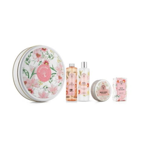  ECOVILLAGE COFFRET BOITE ROSE MUSQUE  