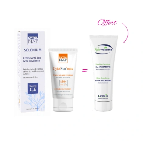  coffret cytol selenium+ cytolsun invisible+ hydra vaseline offerte