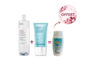  COFFRET SENSILIS; EAU MICELLAIRE + HYDRA ESSENCE + ECRAN OFFERT
