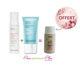  COFFRET SENSILIS; MOUSSE NETTOYANTE + HYDRA ESSENCE CREME + ECRAN OFFERT