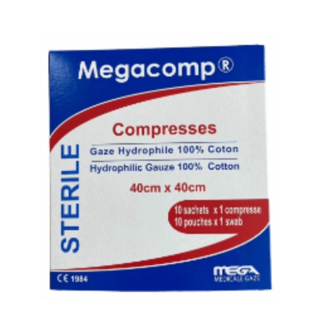  COMPRESSE STERILE 20*20 MAILLE HYDEO BT 10 MEGA  