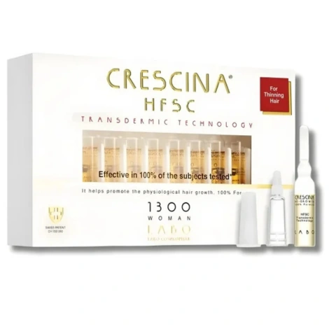  crescina hfsc transdermique repousse 1300 femme 20 ampoules