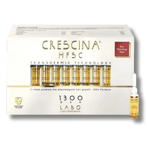  crescina hfsc transdermique repousse 1300 homme 20 ampoules