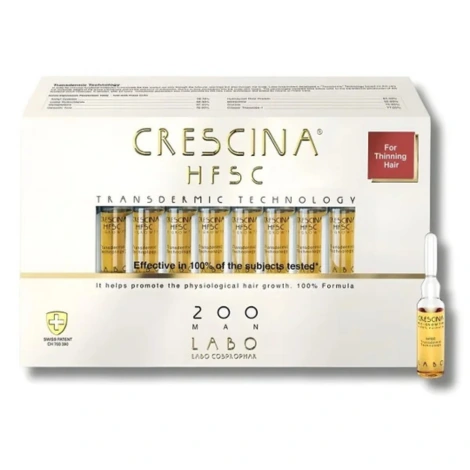  crescina hfsc transdermique repousse 200 homme 20 ampoules