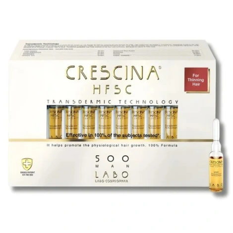  crescina hfsc transdermique repousse 500 homme 20 ampoules