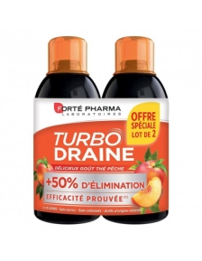  FORTE PHARMA TURBO DRAINE PECHE LOT DE 2 500ML 
