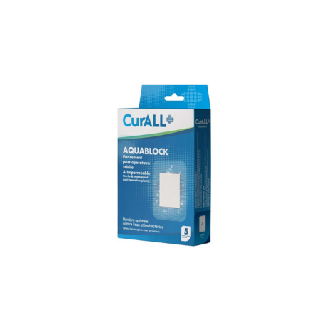  CURALL AQUA BLOCK PANSEMENTS HYDROCOLLOÏDES 7X5 CM B/5