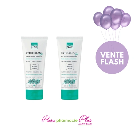  CYTOLNAT CYTOLCLEAN GEL NETTOYANT PURIFIANT 175 ML LOT DE 2  