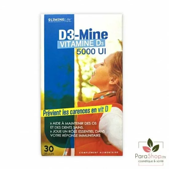  d3 mine vitamine d3 5000ui bt30 gelules