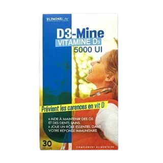  d3 mine vitamine d3 5000ui bt30 gelules