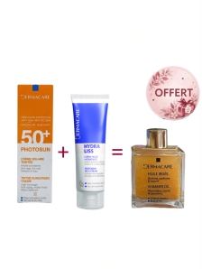  DERMACARE COFFRET ; ECRAN + HYDRALISS CREME + HUILE PAILETE 50 ML OFFERTE