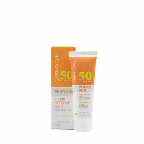  dermacare photosun creme solaire teintée 1.5 peau grasse 50ml