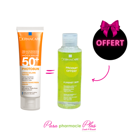  dermacare photosun creme protectrice teintée 1.5 peau seche 50ml