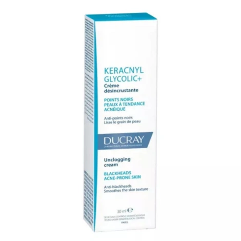  ducray keracnyl glycolic creme desincrustante 30ml