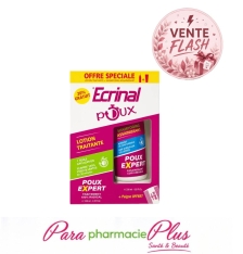  ecrinal pack anti poux lotion+ shampooing+ peigne offert