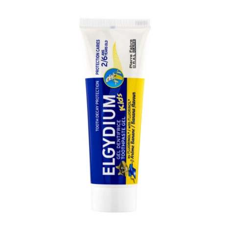  elgydium dentifrice kids banane 2-6 ans