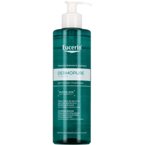  eucerin dermopure gel nettoyant peaux a imperfections 200ml