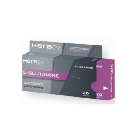  herbex l glutamine 300mg bt20
