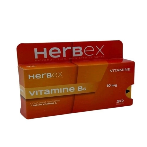  herbex vitamine b6 10mg 30 gelules