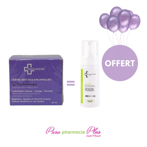  INNOVADERM CREME ENCAPSULEE TRI HYALURONIQUE 50ML+MOUSSE OFFERTE 
