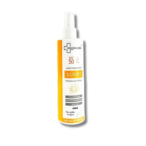  innovaderm sunny huile cheveux spf50 250ml