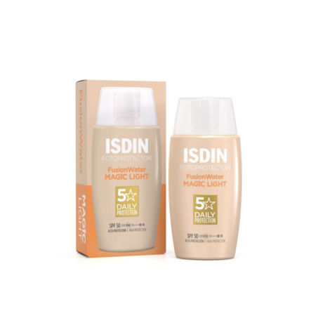  isdin ecran solaire fusion water teintée light 50ml
