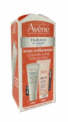 AVENE RITUEL HYDRATATION HYDRANCE UV RICHE + XERACALM GEL 100ML OFFERT 