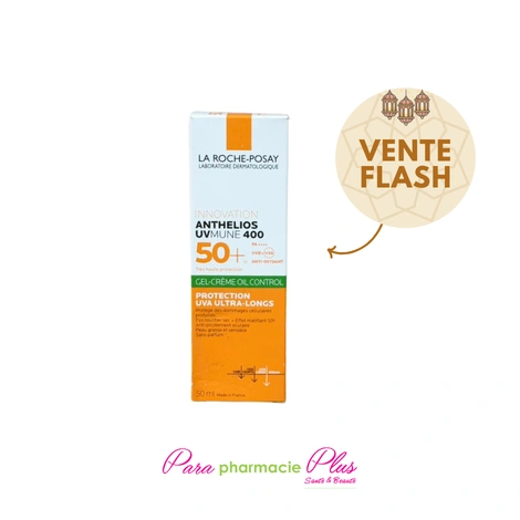  la roche posay anthelios uvmune 400 oil control gel crème invisible spf50+ 50ml