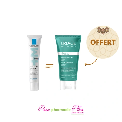  LA ROCHE POSAY EFFACLAR DUO + M 40ML + URIAGE HYSEAC GEL NETTOYANT 150ML  