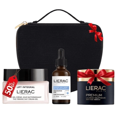  LIERAC COFFRET SERUM ANTI TACHES 30ML+LIFT INTEGRAL LE GEL CREME 50ML (-50%)+PREMIUM CREME VOLUPTUEUSE 50ML (OFFERT) 