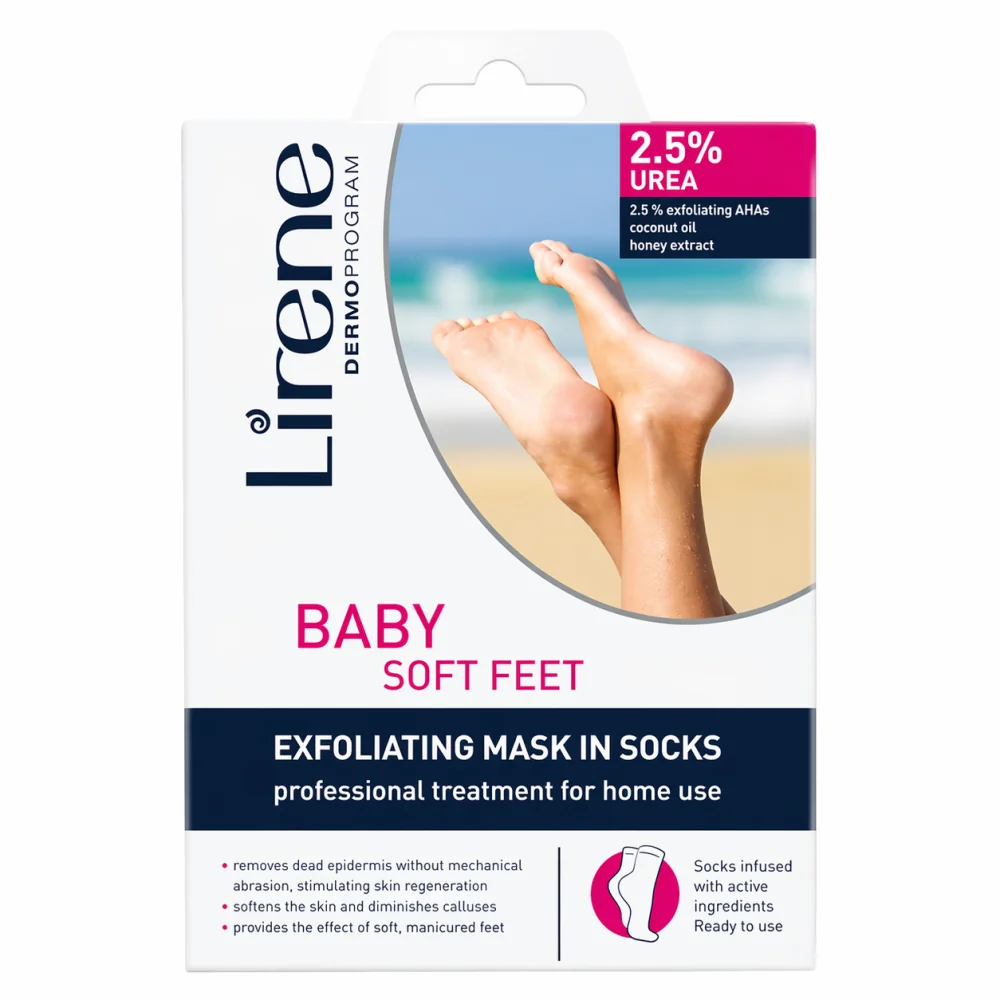  LIRENE CHAUSSETTES EXFOLIANTES À 2,5 % D’URÉE 