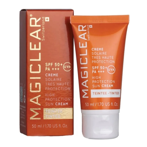  magiclear crème solaire teintée spf50+ 50ml