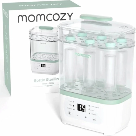  MOMCOZY STERILISATEUR & SECHEUR DE BIBERONS 8-EN-1 
