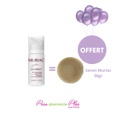  MURIAC LIGHTACT SÉRUM ANTI TACHE 30ML + MURIAC LIGHTACT SAVON 30 G OFFERTE  
