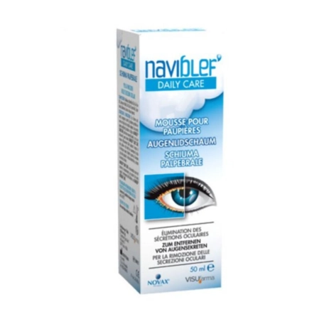  naviblef daily care mousse pour paupieres 50ml