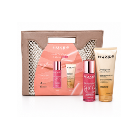  NUXE SAC HUILE PRODIGIEUSE FLORALE ROLL-ON 60ML + HUILE DE DOUCHE 200ML OFFERTE