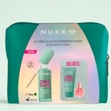  NUXE TROUSSE ZINC POWER SERUM ANTI IMPERFECTIONS 30ML+GELEE NETTOYANTE 30ML(OFFERT)+HUILE PRODIGIEUSE OR FLORALE 10ML (OFFERT) 