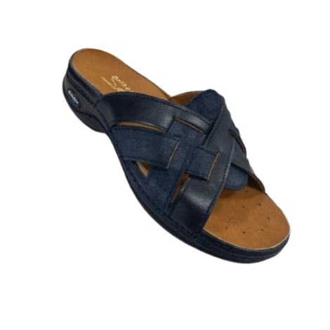  ORTHOLITE SABOT D'ETE FEMME LAME  bleu 