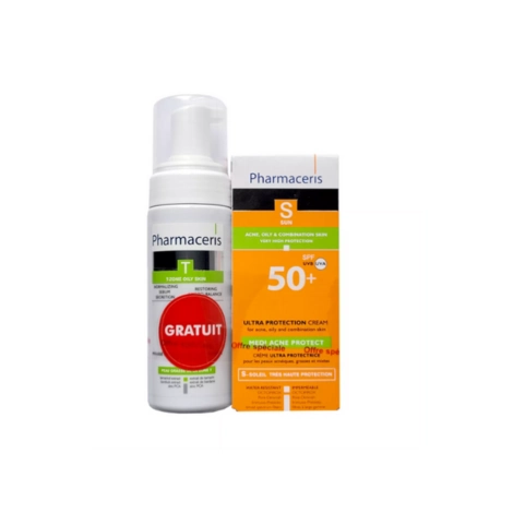  pharmaceris s medi acne protect spf50+ 50ml+ mousse offerte 150ml