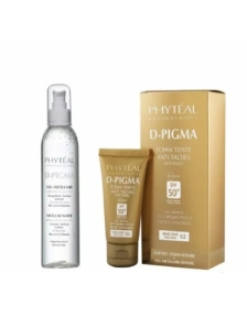  phyteal dpigma ecran beige rose spf50 50ml + eau micellaire 150ml offerte