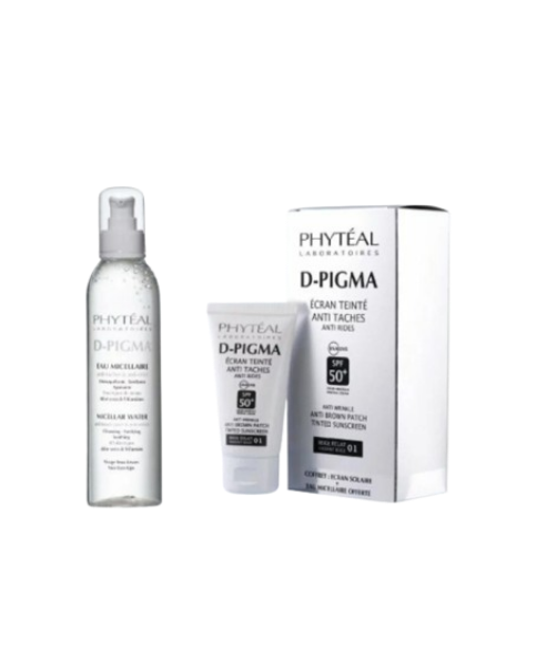 phyteal dpigma ecran teintée beige eclat spf50 eau micellaire 150ml