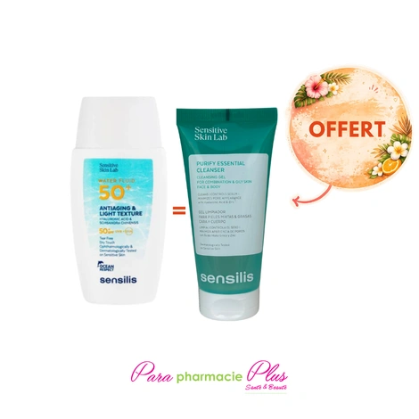  SENSILIS SENSITIVE SKIN WATER FLUID INVISIBLE SPF50+ 40ML + MINI GEL OFFERT