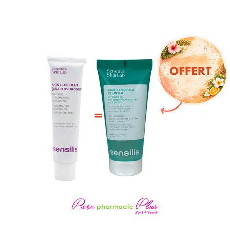  SENSILIS SKIN D-PIGMENT [AHA10 OVERNIGHT] 30ML + MINI GEL OFFERT